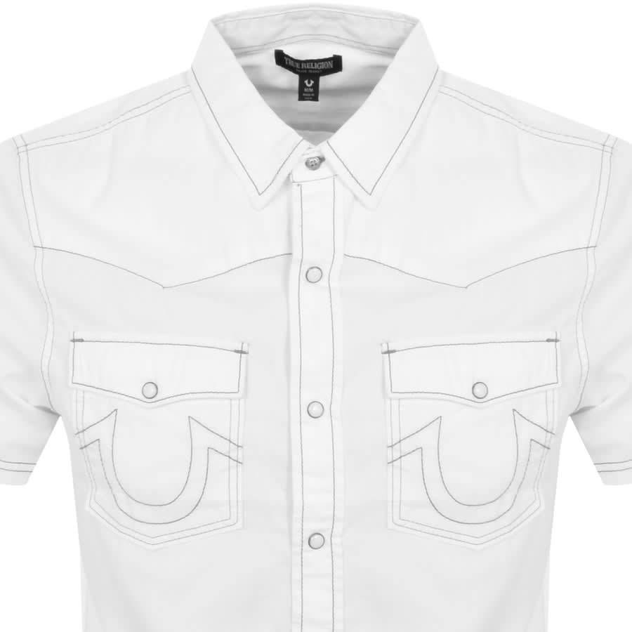 White denim western shirt best sale